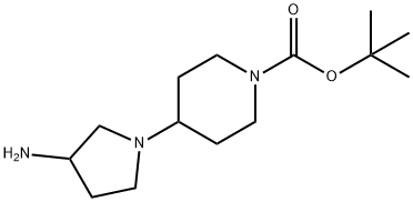 4-(3-AMINO-PYRROLIDIN-1-YL)-PIPERIDINE-1-CARBOXYLIC ACID TERT-BUTYL ESTER Structural