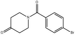 1-(4-BROMO-BENZOYL)-PIPERIDIN-4-ONE Structural