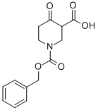 4-OXO-PIPERIDINE-1,3-DICARBOXYLIC ACID 1-BENZYL ESTER Structural