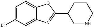 5-BROMO-2-PIPERIDIN-3-YL-BENZOOXAZOLE Structural