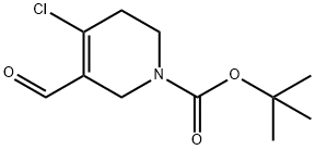 1-BOC-4-CHLORO-5-FORMYL-3,6-DIHYDRO-2H-PYRIDINE Structural