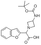 BENZOFURAN-2-YL-(3-N-BOC-AMINO-AZETIDIN-1-YL)-ACETIC ACID Structural