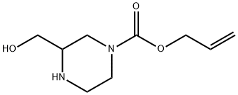 3-HYDROXYMETHYL-PIPERAZINE-1-CARBOXYLIC ACID ALLYL ESTER Structural