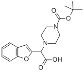 1-BOC-4-(BENZOFURAN-2-YL-CARBOXY-METHYL)-PIPERAZINE Structural