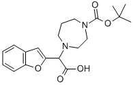 1-BOC-4-(BENZOFURAN-2-YL-CARBOXY-METHYL)-[1,4]DIAZEPANE Structural