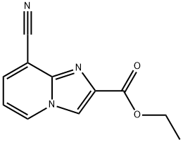 8-CYANO-IMIDAZO[1,2-A]PYRIDINE-2-CARBOXYLIC ACID ETHYL ESTER Structural