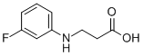 N-(3-FLUOROPHENYL)-3-AMINOPROPIONIC ACID Structural