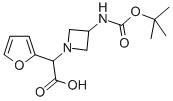 (3-TERT-BUTOXYCARBONYLAMINO-AZETIDIN-1-YL)-FURAN-2-YL-ACETIC ACID Structural