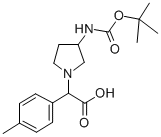 (3-BOC-AMINO-PYRROLIDIN-1-YL)-P-TOLYL-ACETIC ACID