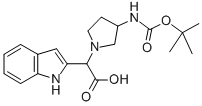 (3-BOC-AMINO-PYRROLIDIN-1-YL)-(1H-INDOL-2-YL)-ACETIC ACID