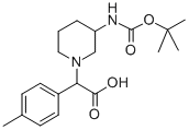 (3-N-BOC-AMINO-PIPERIDIN-1-YL)-P-TOLYL-ACETIC ACID