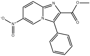 6-NITRO-3-PHENYL-IMIDAZO[1,2-A]PYRIDINE-2-CARBOXYLIC ACID METHYL ESTER Structural