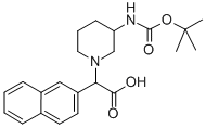 (3-BOC-AMINO-PIPERIDIN-1-YL)-NAPHTHALEN-2-YL-ACETIC ACID Structural