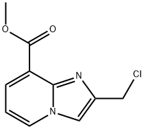 2-CHLOROMETHYL-IMIDAZO[1,2-A]PYRIDINE-8-CARBOXYLIC ACID METHYL ESTER Structural