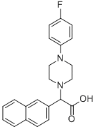 [4-(4-FLUORO-PHENYL)-PIPERAZIN-1-YL]-NAPHTHALEN-2-YL-ACETIC ACID Structural