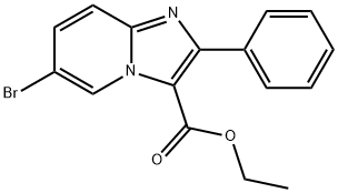 6-BROMO-2-PHENYL-IMIDAZO[1,2-A]PYRIDINE-3-CARBOXYLIC ACID ETHYL ESTER