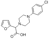 [4-(4-CHLORO-PHENYL)-PIPERAZIN-1-YL]-FURAN-2-YL-ACETIC ACID Structural