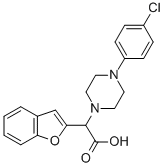 BENZOFURAN-2-YL-[4-(4-CHLORO-PHENYL)-PIPERAZIN-1-YL]-ACETIC ACID Structural