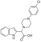 [4-(4-CHLORO-PHENYL)-PIPERAZIN-1-YL]-(1H-INDOL-2-YL)-ACETIC ACID Structural