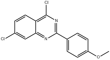 4,7-DICHLORO-2-(4-METHOXY-PHENYL)-QUINAZOLINE Structural