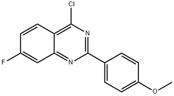 4-CHLORO-7-FLUORO-2-(4-METHOXY-PHENYL)-QUINAZOLINE