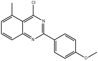 4-CHLORO-2-(4-METHOXY-PHENYL)-5-METHYL-QUINAZOLINE Structural