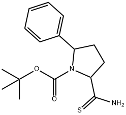 2-PHENYL-5-THIOCARBAMOYL-PYRROLIDINE-1-CARBOXYLIC ACID TERT-BUTYL ESTER