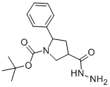 4-HYDRAZINOCARBONYL-2-PHENYL-PYRROLIDINE-1-CARBOXYLIC ACID TERT-BUTYL ESTER