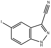 3-CYANO-5-IODO (1H)INDAZOLE Structural