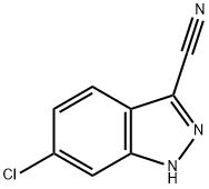 6-CHLORO-1H-INDAZOLE-3-CARBONITRILE Structural