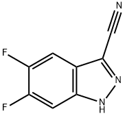 5,6-DIFLUORO-1H-INDAZOLE-3-CARBONITRILE Structural