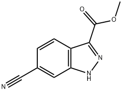 METHYL 6-CYANO-1H-INDAZOLE-3-CARBOXYLATE Structural