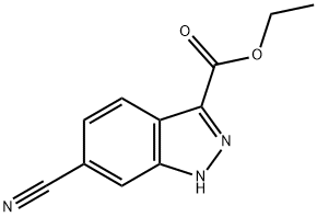 ETHYL 6-CYANO-1H-INDAZOLE-3-CARBOXYLATE Structural