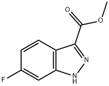 METHYL 6-FLUORO-1H-INDAZOLE-3-CARBOXYLATE Structural