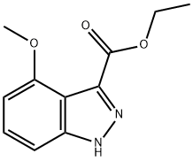 ETHYL 4-METHOXY-1H-INDAZOLE-3-CARBOXYLATE Structural