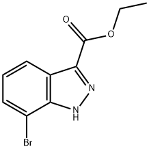 ETHYL 7-BROMO-1H-INDAZOLE-3-CARBOXYLATE Structural