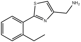 C-[2-(2-ETHYL-PHENYL)-THIAZOL-4-YL]-METHYLAMINE Structural