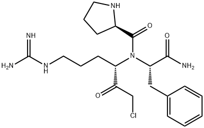 H-D-PRO-PHE-ARG-CHLOROMETHYLKETONE Structural