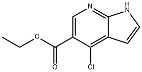 ethyl 4-chloro-1H-pyrrolo[2,3-b]pyridine-5-carboxylate Structural