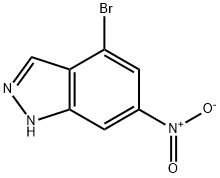 1H-Indazole,4-broMo-6-nitro- Structural