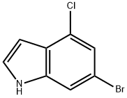 1H-Indole, 6-broMo-4-chloro- Structural