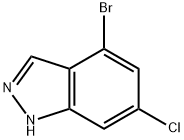 4-BROMO-6-CHLORO-1H-INDAZOLE Structural