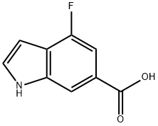 1H-Indole-6-carboxylic acid, 4-fluoro- Structural