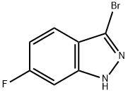 3-BROMO-6-FLUORO (1H)INDAZOLE Structural