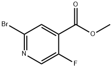 METHYL 2-BROMO-5-FLUOROISONICOTINATE Structural