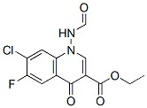 ethyl 7-chloro-6-fluoro-1-(formylamino)-1,4-dihydro-4-oxoquinoline-3-carboxylate Structural