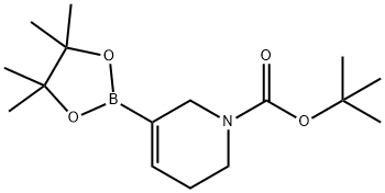 TERT-BUTYL 5-(4,4,5,5-TETRAMETHYL-1,3,2-DIOXABOROLAN-2-YL)-3,6-DIHYDROPYRIDINE-1(2H)-CARBOXYLATE Structural