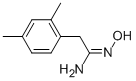 2-(2,4-DIMETHYL-PHENYL)-N-HYDROXY-ACETAMIDINE Structural