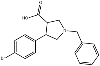 1-BENZYL-4-(4-BROMO-PHENYL)-PYRROLIDINE-3-CARBOXYLIC ACID HYDROCHLORIDE