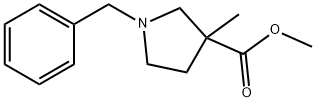 Methyl 1-benzyl-3-methylpyrrolidine-3-carboxylate Structural